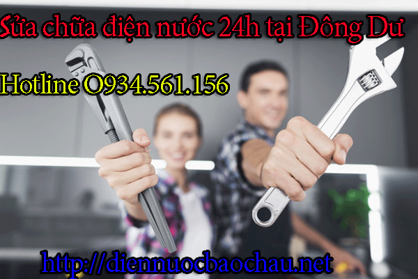 Thợ sửa điện nước ở khu vực Đông Dư