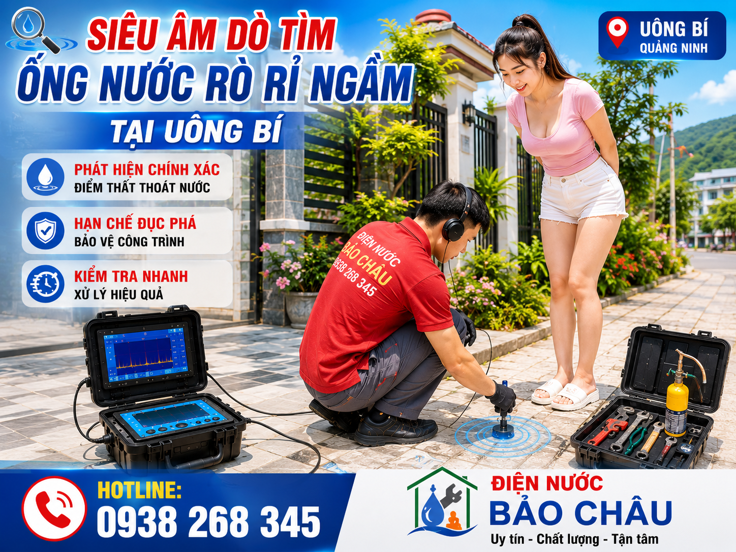 Từ Một Hóa Đơn Tiền Nước Tăng Gấp Đôi – Câu Chuyện Siêu Âm Dò Tìm Ống Đường Nước Rò Rỉ Tại Uông Bí Giúp Chủ Nhà Tránh Được Thiệt Hại Lớn